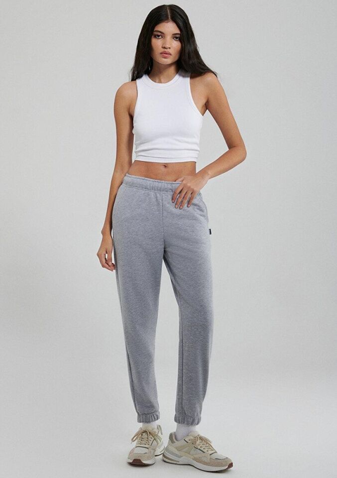 MAVİ KADIN EŞOFMAN ALTI Gri Melanj 1600823-34686 GRİ - S