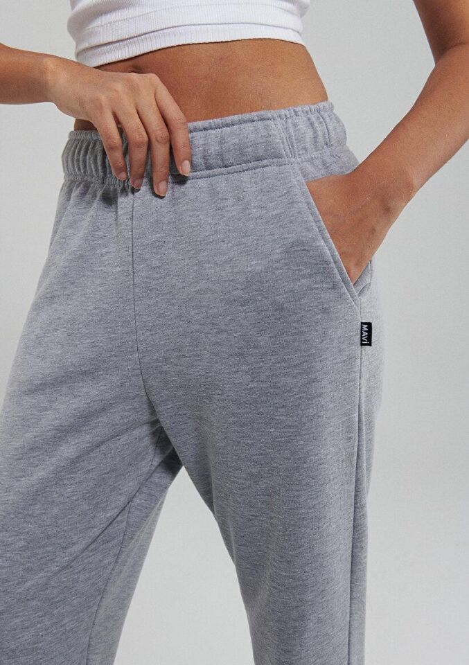 MAVİ KADIN EŞOFMAN ALTI Gri Melanj 1600823-34686 GRİ - S