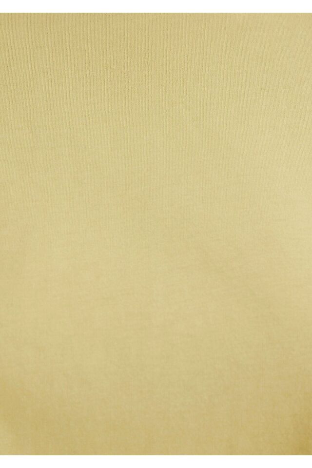 MAVİ KADIN KISA KOLLU CROP TİŞÖRT Kirli Sarı 1613072-71285