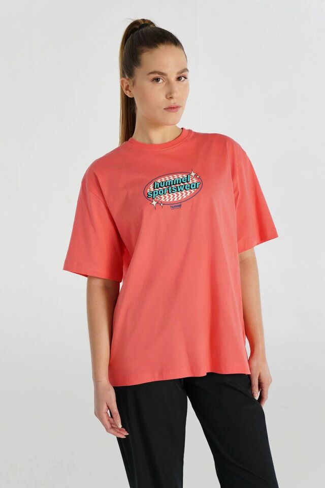 HUMMEL KADIN KISA KOL T-SHIRT HMLPATEZ OVERSIZE T-SHIRT S/S 912150