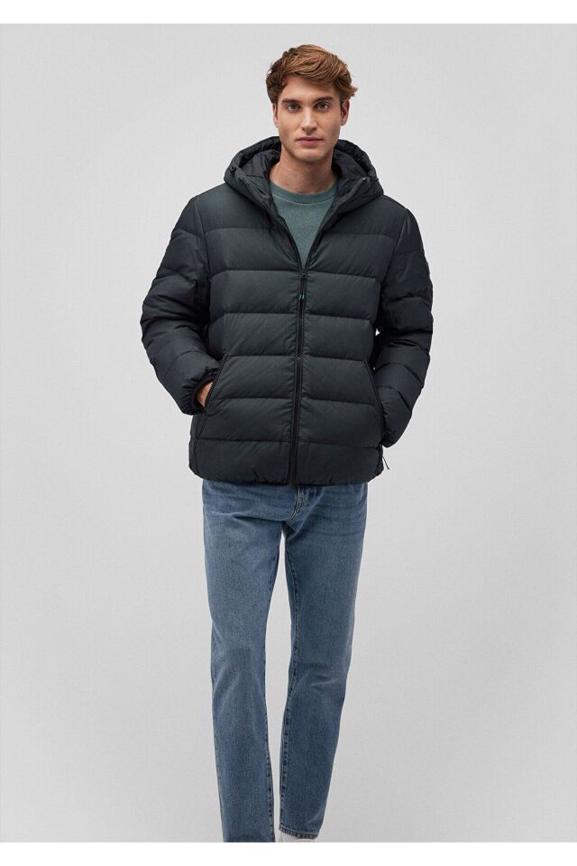 MAVİ ERKEK KAPÜŞONLU CEKET Darkest Spruce 0110193-71539