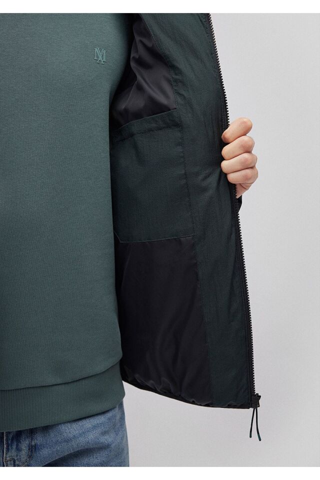 MAVİ ERKEK KAPÜŞONLU CEKET Darkest Spruce 0110193-71539