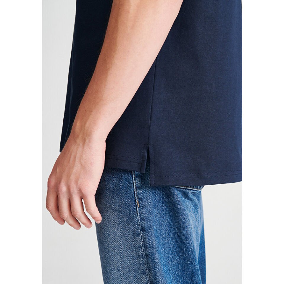 MAVİ ERKEK CEPLİ TİŞÖRT   Gece Lacivert 066248-70490