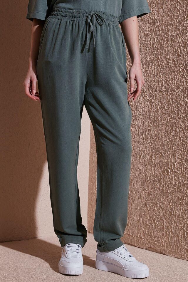 FASHION FRIENDS KADIN BELİ LASTİKLİ PANTOLON 25Y0550K1