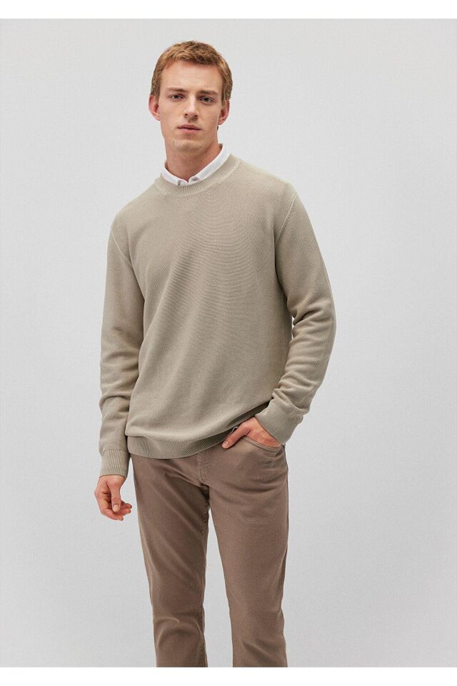 MAVİ ERKEK KAZAK Taş Gri 0710197-70146