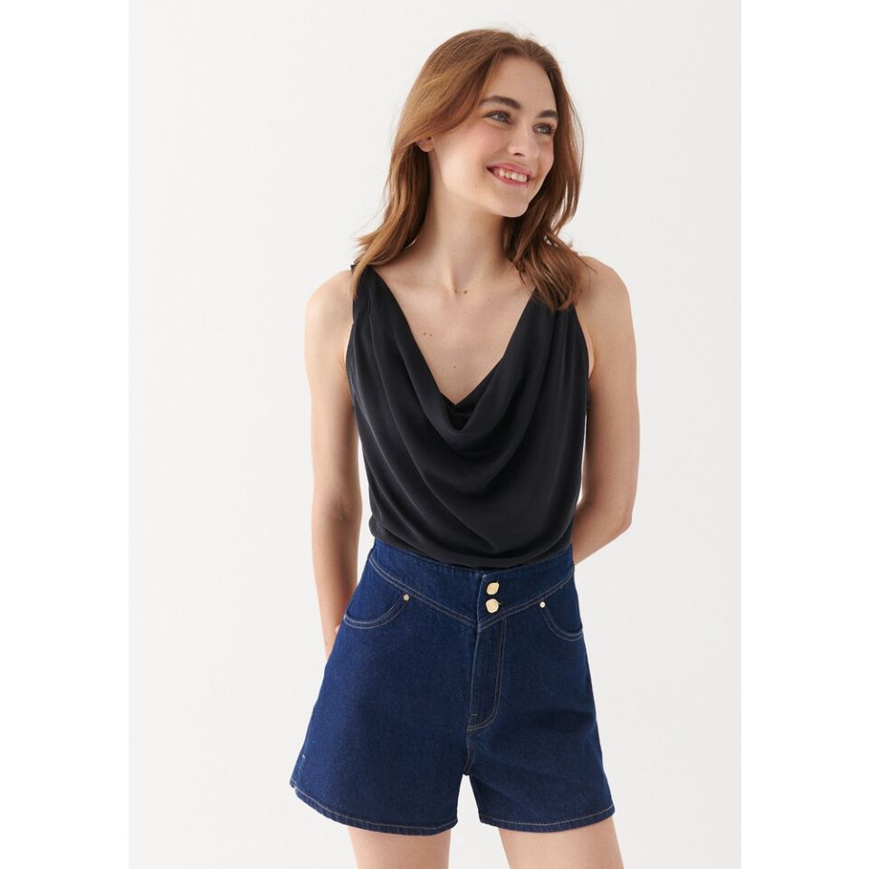 MAVİ KADIN KOLSUZ PENYE Siyah 1610420-900 SİYAH - M