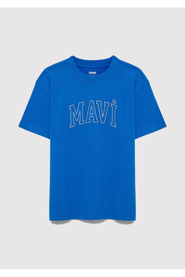 MAVİ ÇOCUK MAVİ LOGO NAKIŞLI TİŞÖRT Parlak Saks Mav 6610214-70914