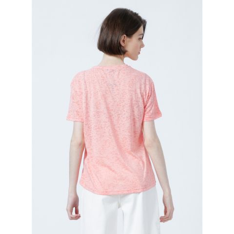 FASHİON FRİENDS KADIN Devore Baskı T-Shirt 22Y0547K1