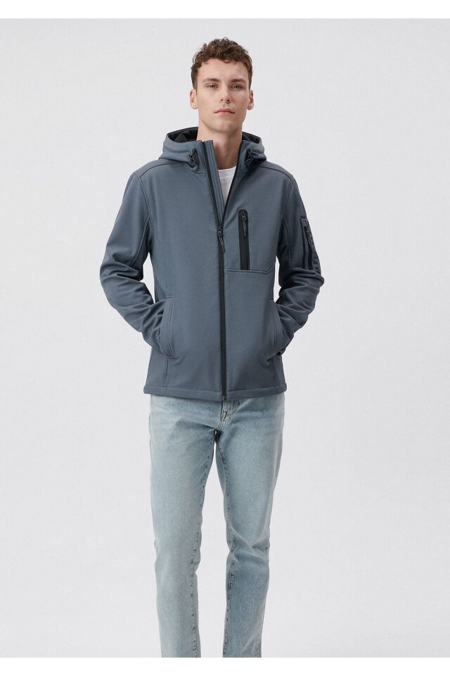 MAVİ ERKEK KAPÜŞONLU CEKET Koyu Deniz Mavi 0110264-80776