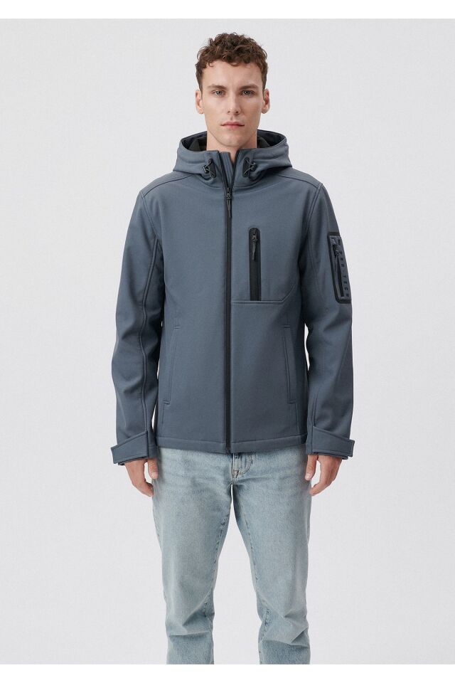 MAVİ ERKEK KAPÜŞONLU CEKET Koyu Deniz Mavi 0110264-80776