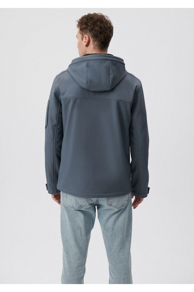 MAVİ ERKEK KAPÜŞONLU CEKET Koyu Deniz Mavi 0110264-80776