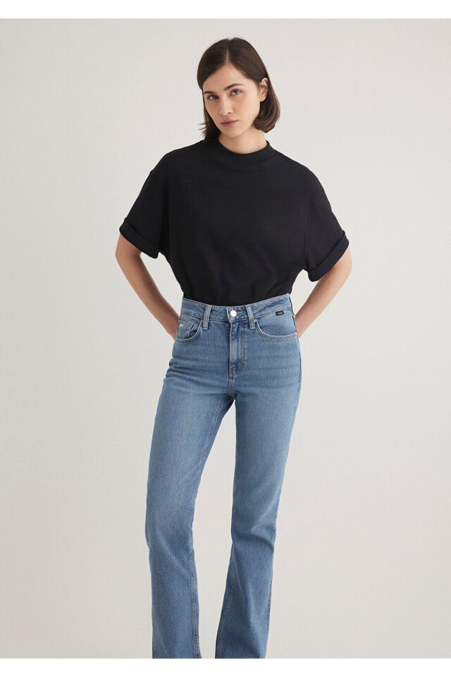 MAVİ KADIN KISA KOLLU MODELLİ PENYE Siyah 1612907-900