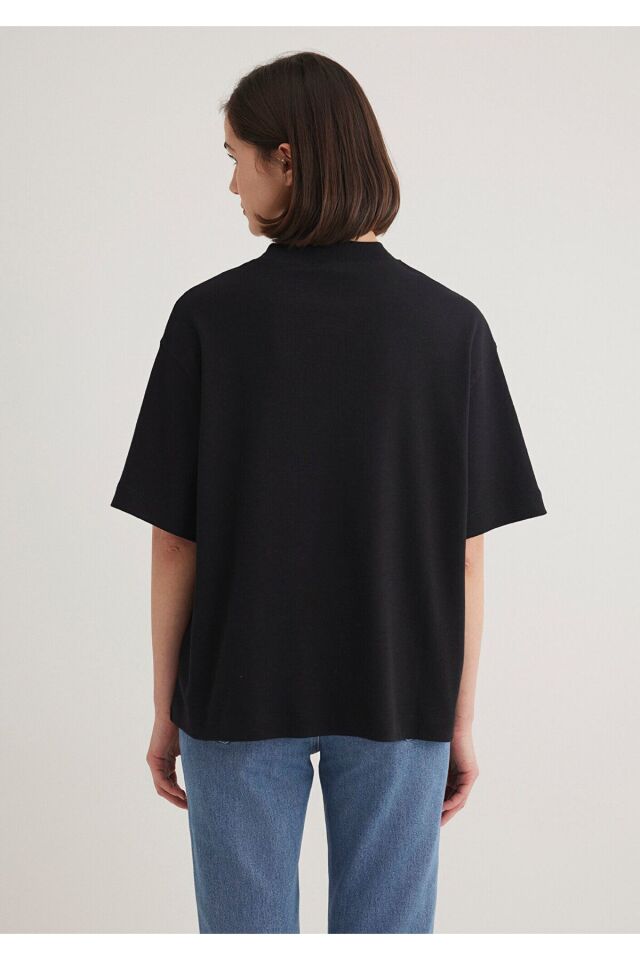 MAVİ KADIN KISA KOLLU MODELLİ PENYE Siyah 1612907-900