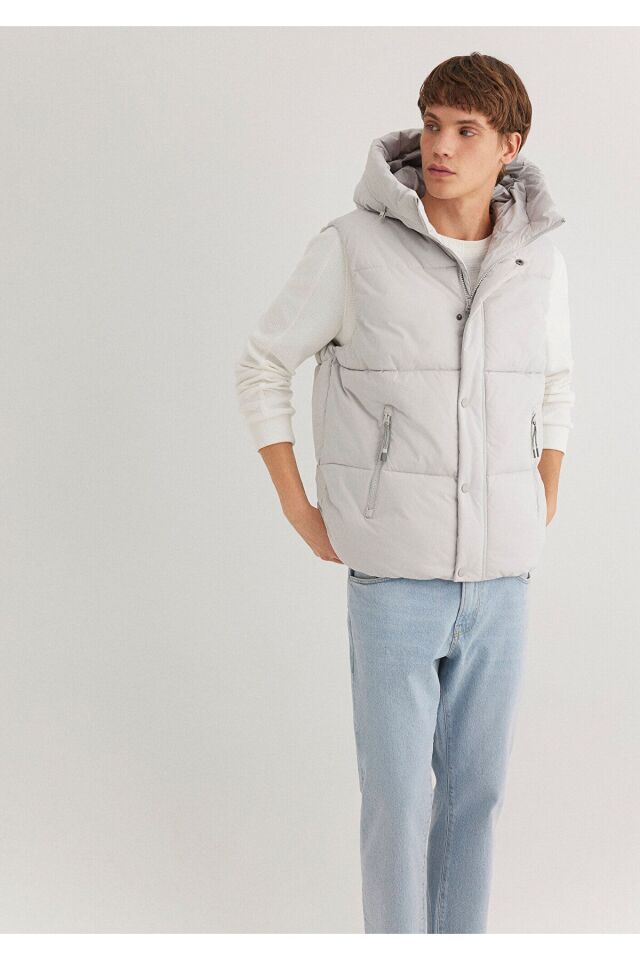 MAVİ ERKEK YELEK Açık Gri 0110306-70074