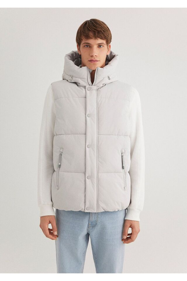 MAVİ ERKEK YELEK Açık Gri 0110306-70074