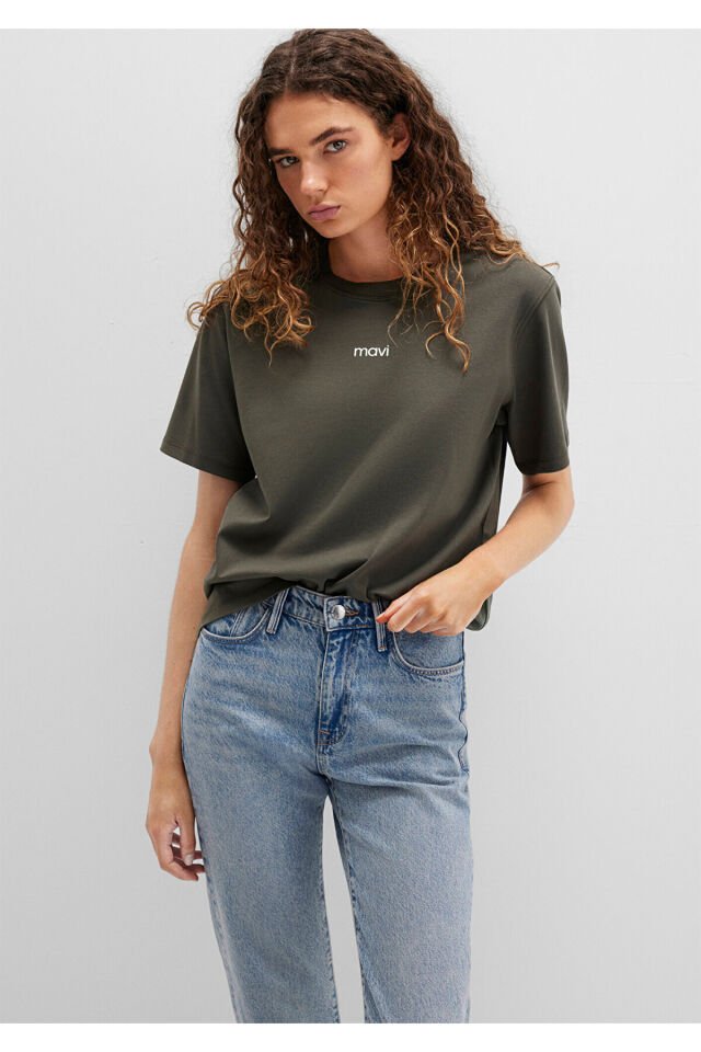 MAVİ KADIN LOGO T-SHIRT BELUGA 1612829-71553