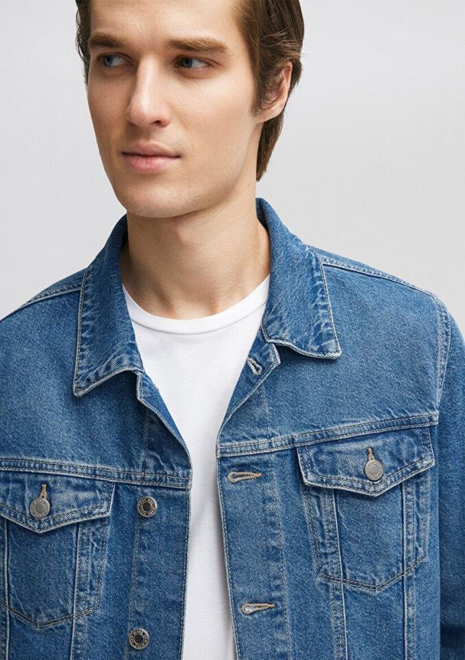 MAVİ ERKEK FRANK Used Blue denim 0115280974 LACİVERT - XL