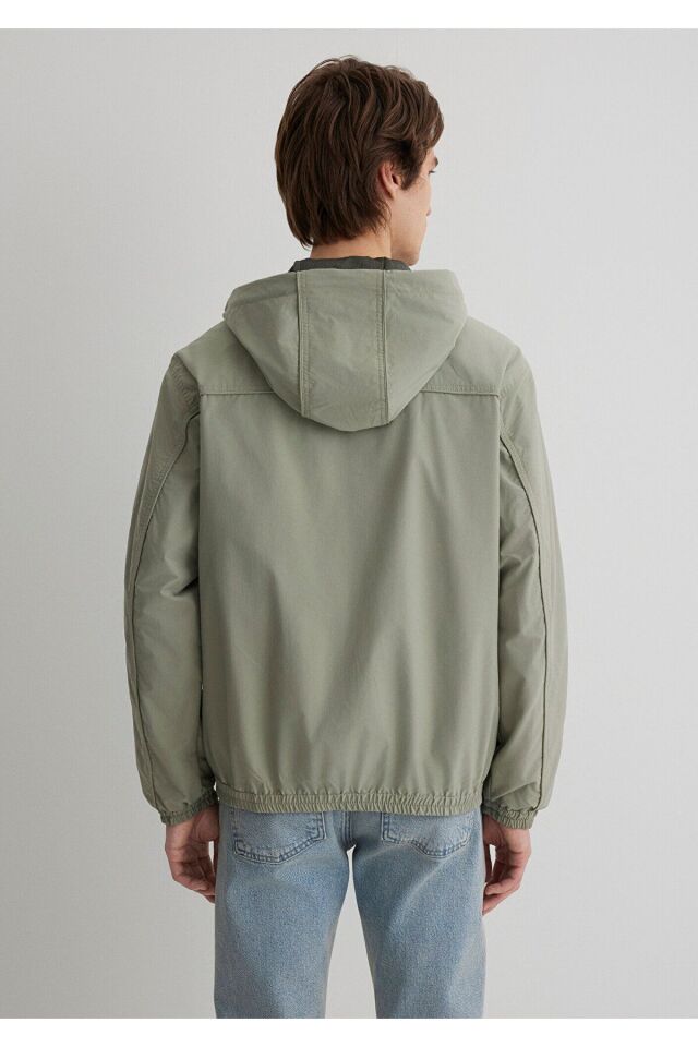 MAVİ ERKEK KAPÜŞONLU CEKET Gölge gri 0110569-71484