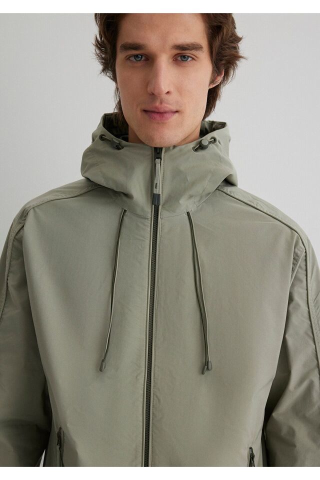 MAVİ ERKEK KAPÜŞONLU CEKET Gölge gri 0110569-71484