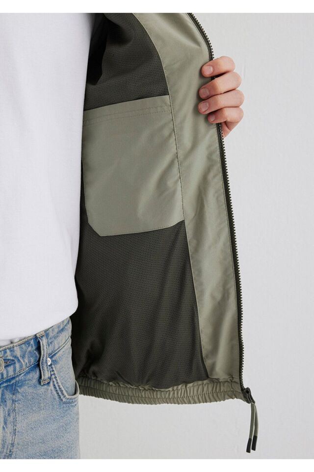 MAVİ ERKEK KAPÜŞONLU CEKET Gölge gri 0110569-71484