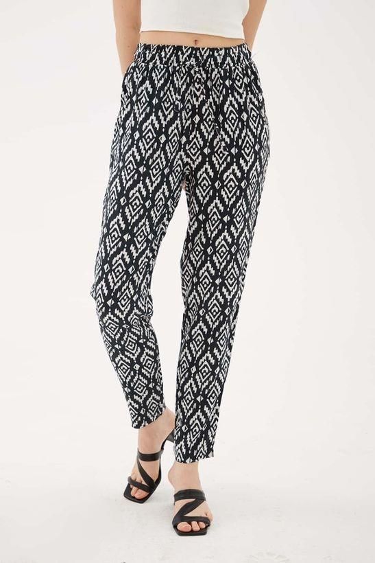 FASHION FRIENDS KADIN DESENLİ PANTOLON 24Y0843K1