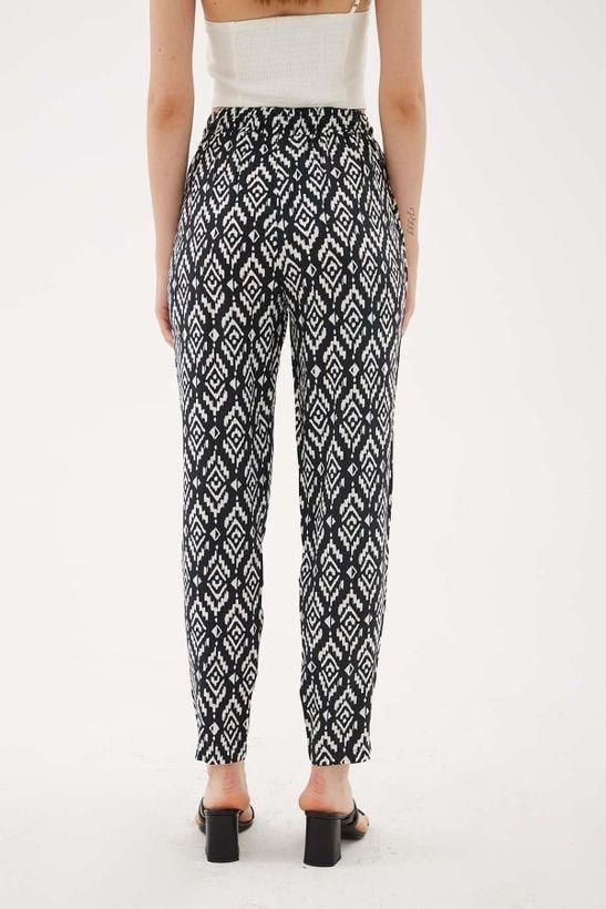 FASHION FRIENDS KADIN DESENLİ PANTOLON 24Y0843K1