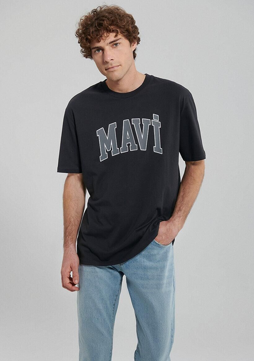 MAVİ ERKEK MAVİ LOGO TİŞÖRT Siyah 0611711-900