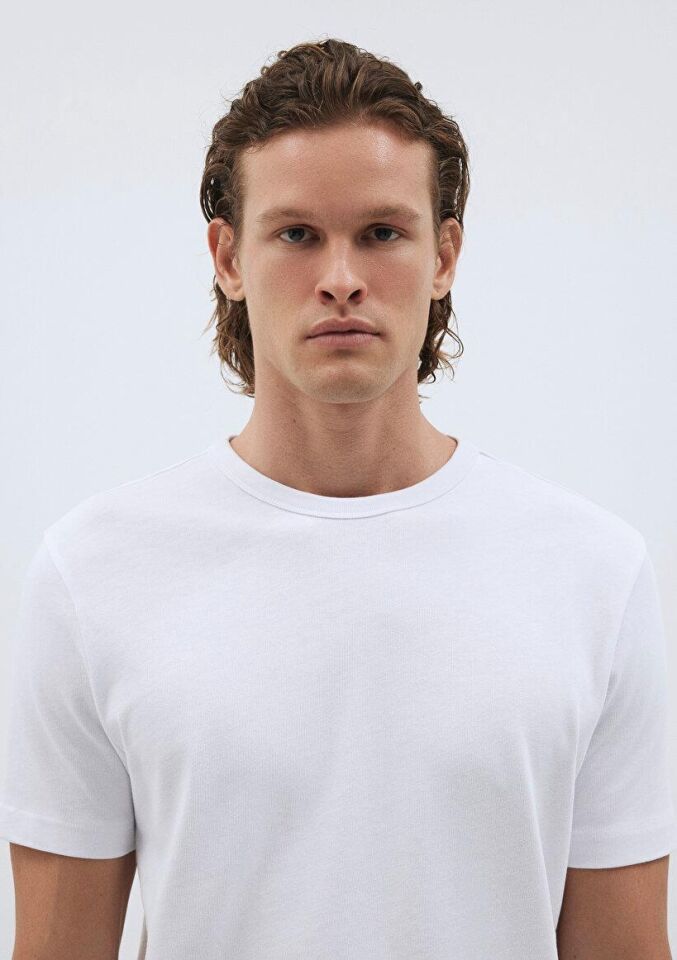 MAVİ ERKEK KISA KOL TİŞÖRT Beyaz 0611903-620