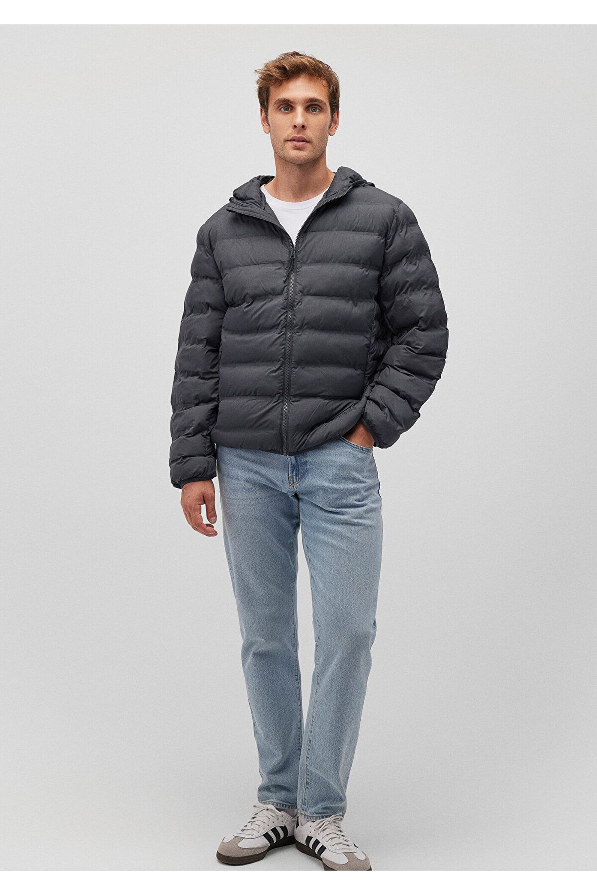 MAVİ ERKEK KAPÜŞONLU CEKET Koyu Deniz Mavi 0110295-80776