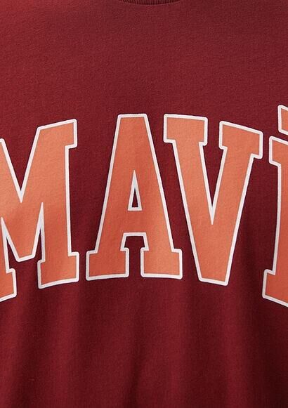 MAVİ ERKEK MAVİ LOGO TİŞÖRT Nar Kırmızı 0611711-85465