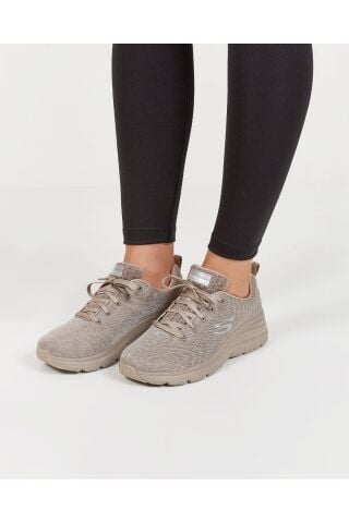 SKECHERS KADIN BEJ FASHİON FİT-WİLD AURA SPOR AYAKKABI 88888179 TPE