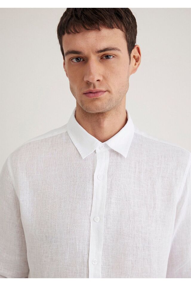 MAVİ ERKEK UZUN KOL GÖMLEK Beyaz 0211466-620