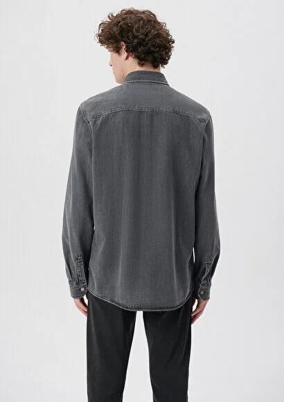 MAVİ ERKEK CEPLİ GÖMLEK Siyah 0210971-900