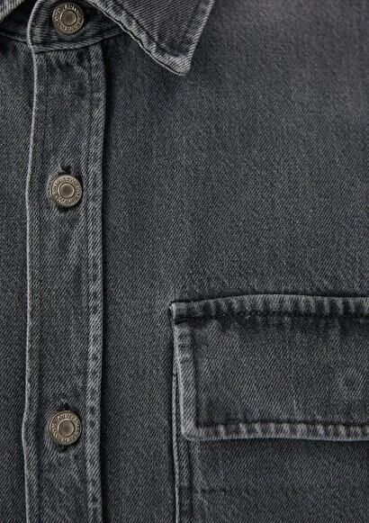 MAVİ ERKEK CEPLİ GÖMLEK Siyah 0210971-900