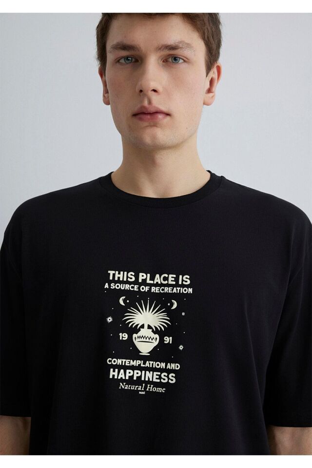 MAVİ ERKEK THIS PLACE IS TİŞÖRT Siyah 0612670-900