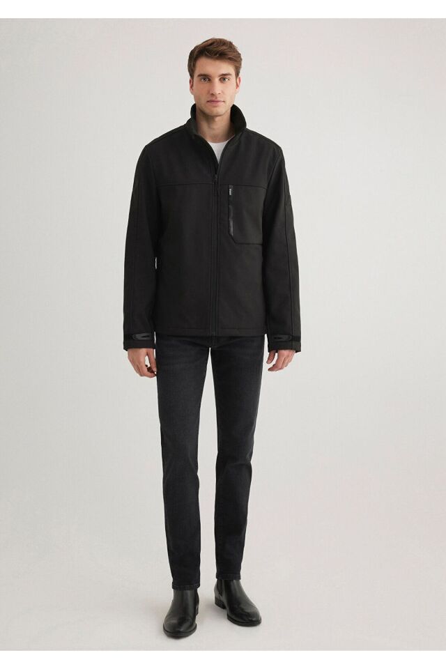 MAVİ ERKEK DİK YAKA CEKET Siyah 0110339-900