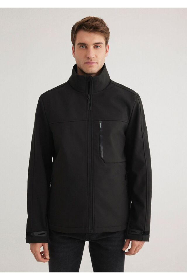 MAVİ ERKEK DİK YAKA CEKET Siyah 0110339-900