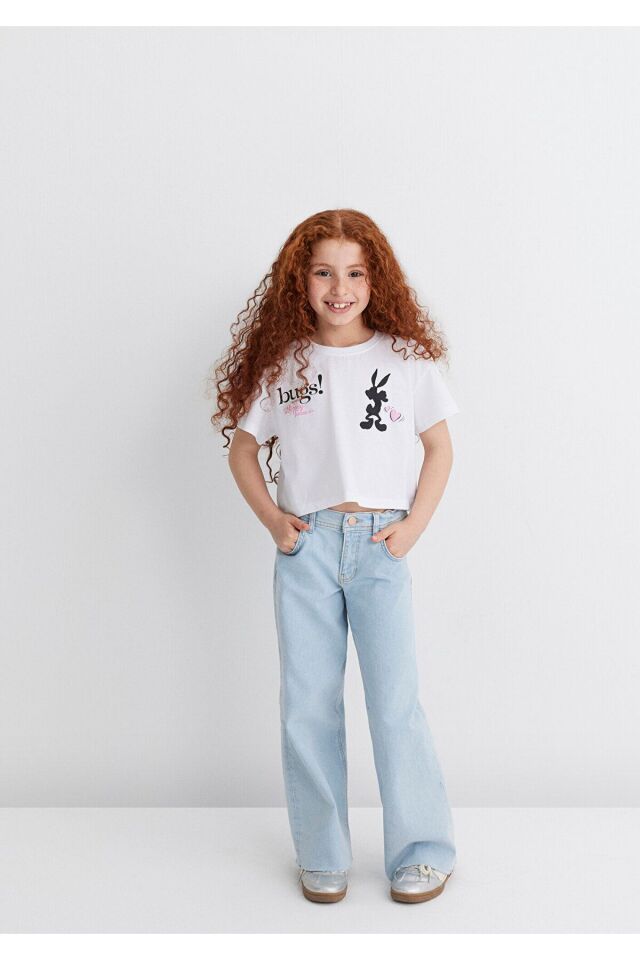 MAVİ ÇOCUK BUGS BUNNY BASKILI TİŞÖRT Beyaz 7610304-620