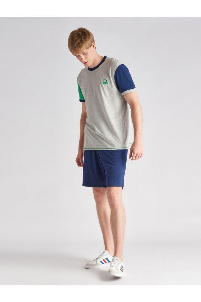 BENETTON ERKEK PİJAMA ALT ÜST TAKIM 335240