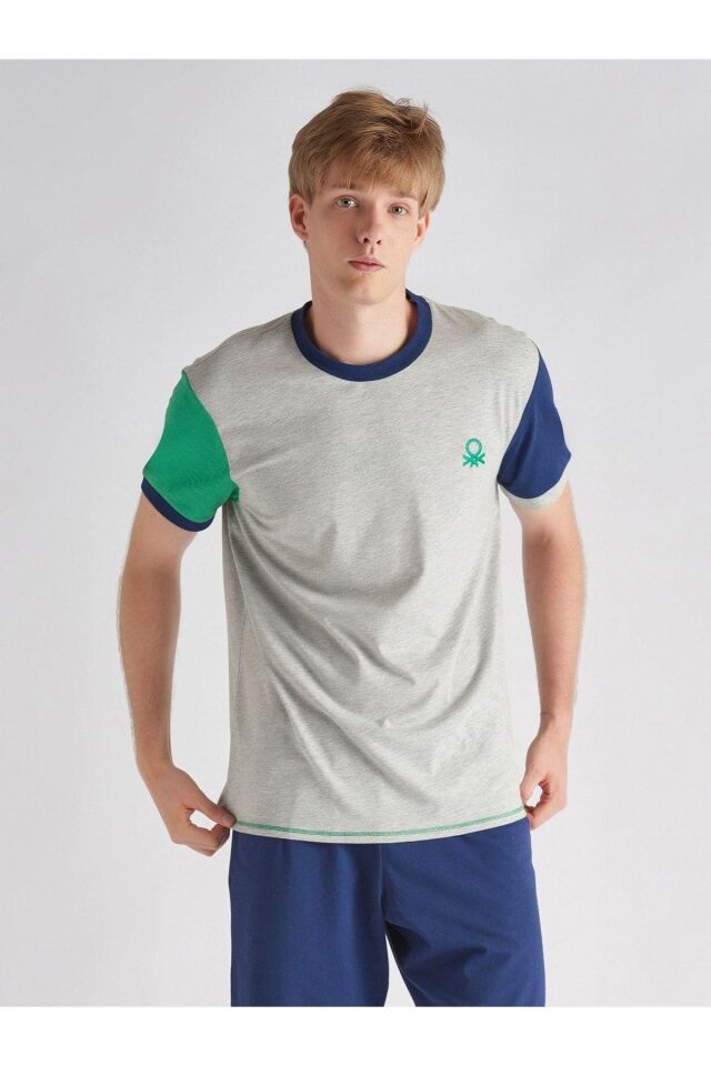 BENETTON ERKEK PİJAMA ALT ÜST TAKIM 335240