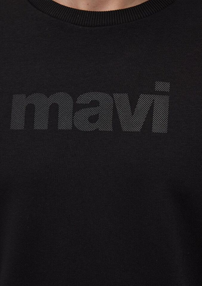 MAVİ ERKEK MAVİ BASKILI SWEATSHIRT Siyah 066303-900