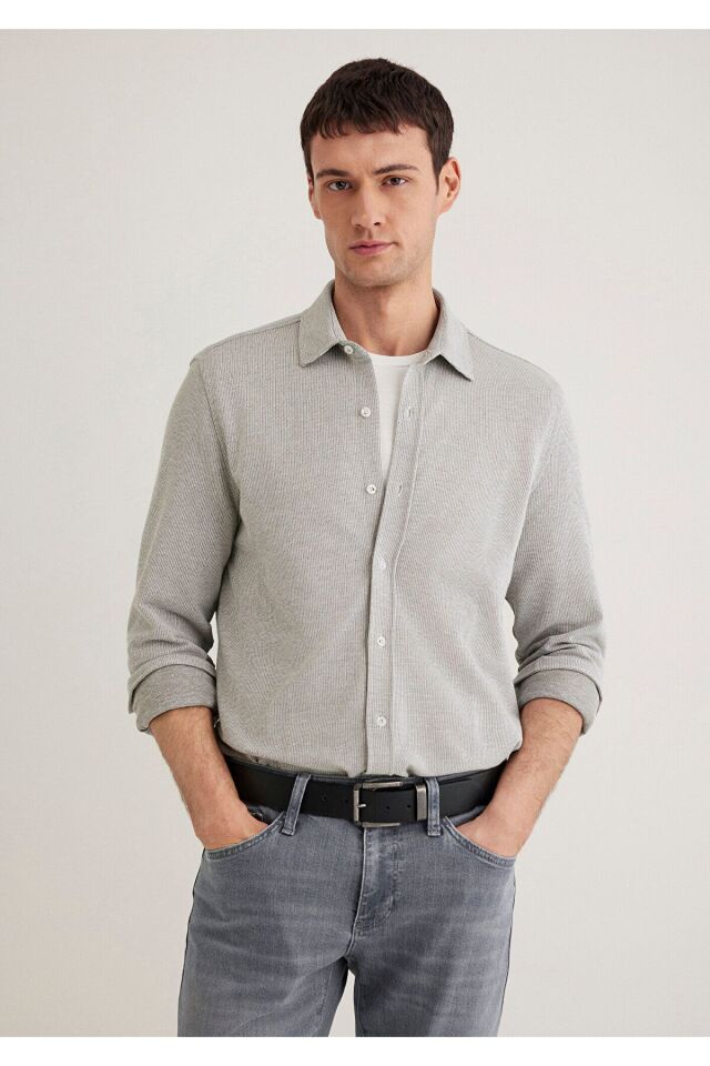 MAVİ ERKEK UZUN KOL GÖMLEK Smokey Olive 0211524-86961