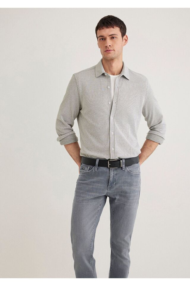 MAVİ ERKEK UZUN KOL GÖMLEK Smokey Olive 0211524-86961