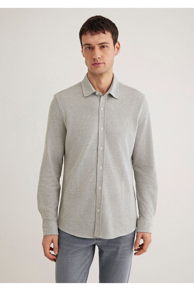 MAVİ ERKEK UZUN KOL GÖMLEK Smokey Olive 0211524-86961