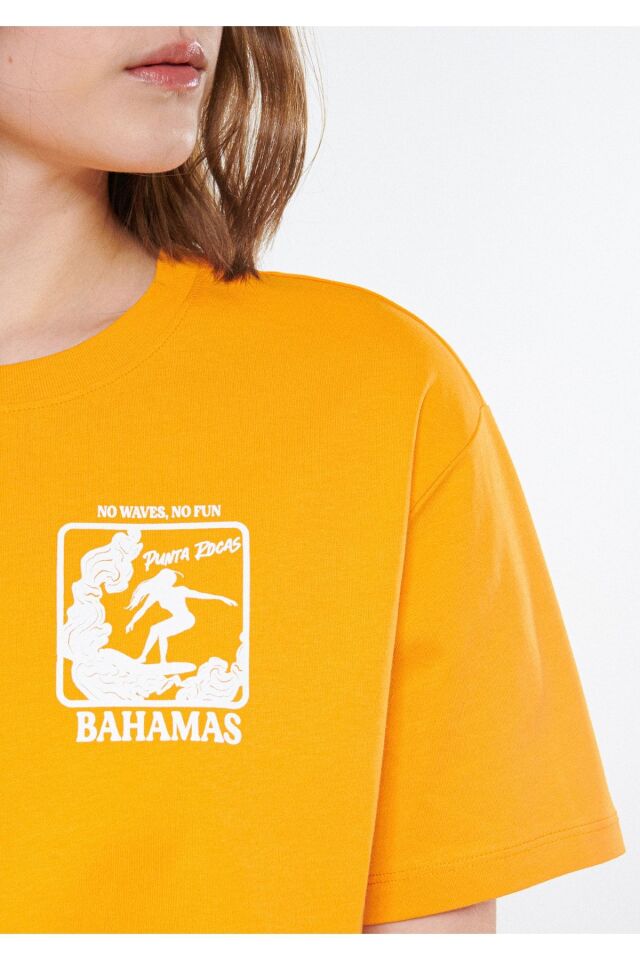 MAVİ KADIN BAHAMAS CROP Şeker Turuncu 1611499-34040 TURUNCU - M