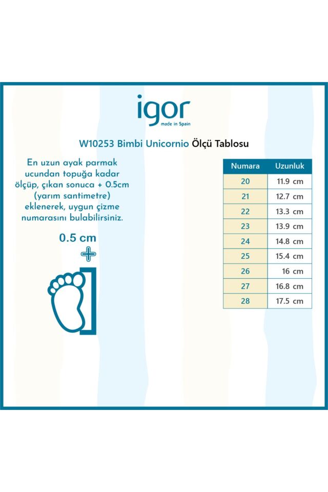 IGOR ÇOCUK LİLA W10253 BIMBI UNICORNIO ÇİZME W10253-IGR018 LİLA - 27