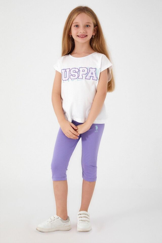 U.S. POLO ASSN. KIZ ÇOCUK KAPRİ TAYT TAKIM US1424-4