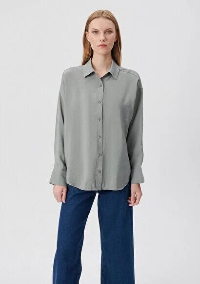 MAVİ KADIN UZUN KOL GÖMLEK Sedona Sage 122854-83565