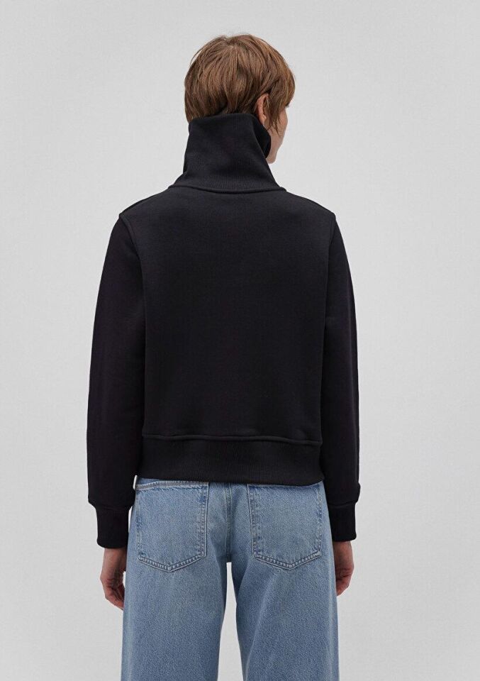 MAVİ KADIN YARIM FERMUARLI SWEATSHIRT Siyah 1S10145-900