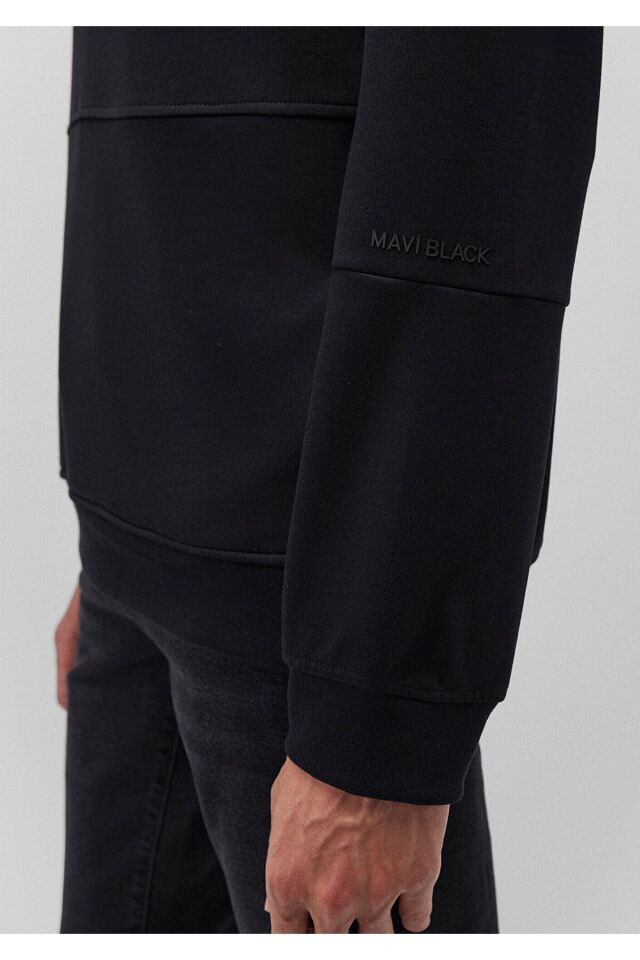 MAVİ ERKEK KAPÜŞONLU SWEATSHIRT Siyah 0S10250-900